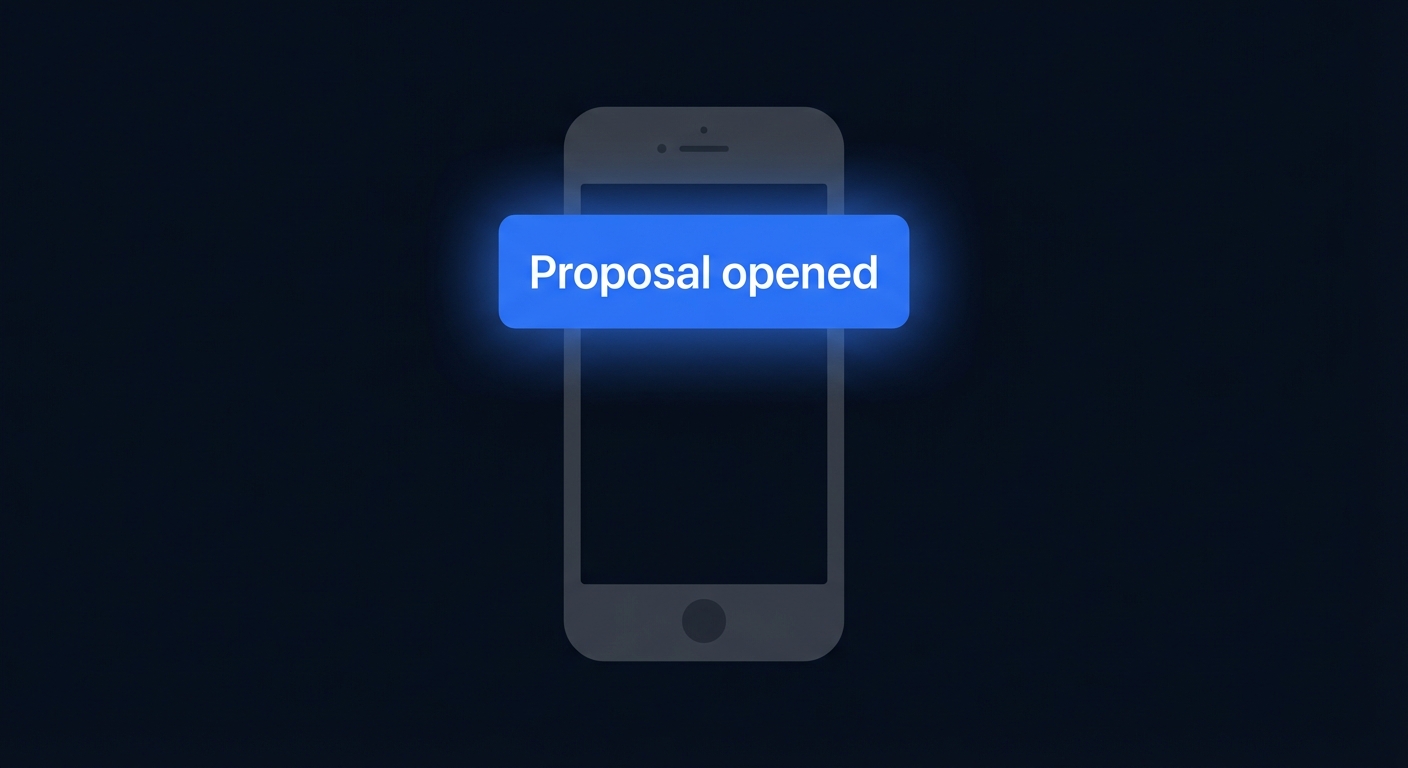 Proposal opened notification